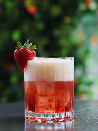 Strawberry Negroni Sour